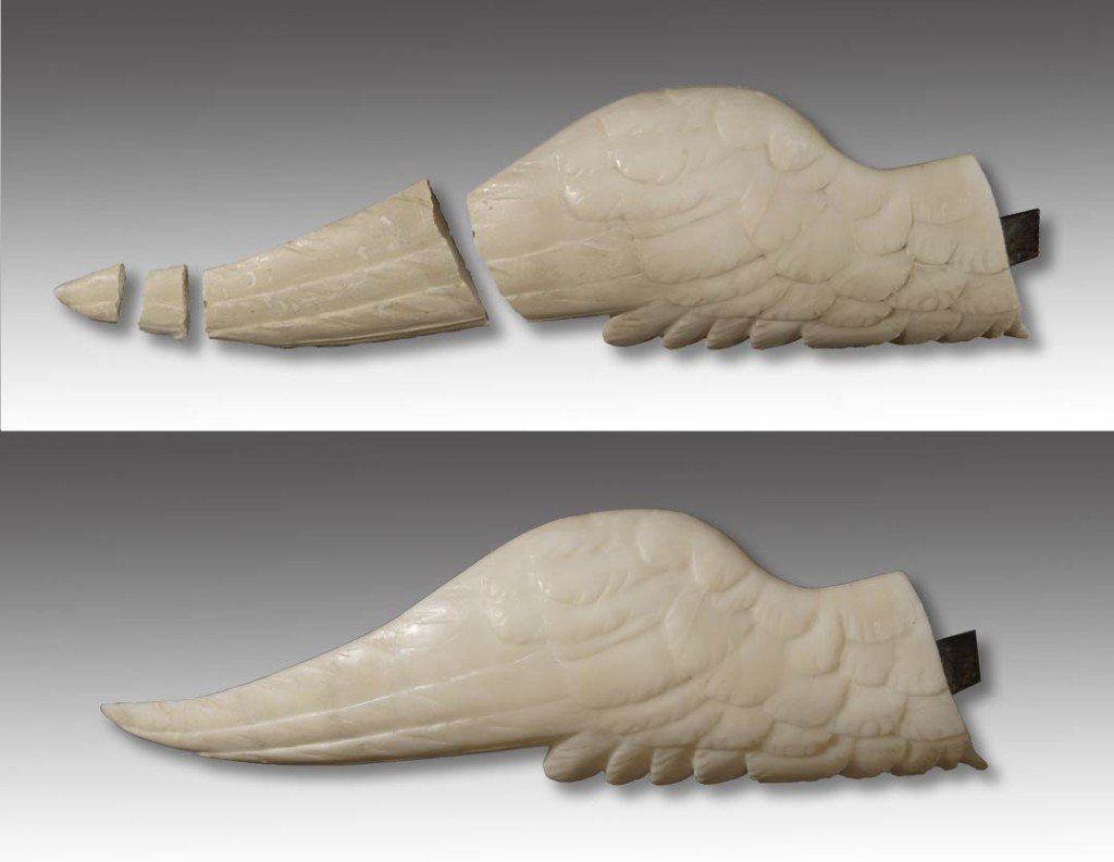 Marble Sculpture Before and After conservation Treatment