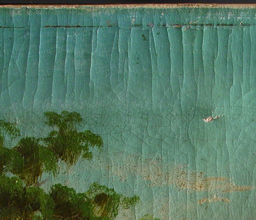 Stretcher bar ladder cracks