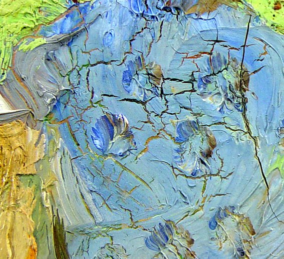 Drying cracks example: As it can be seen, the under layer becomes exposed.