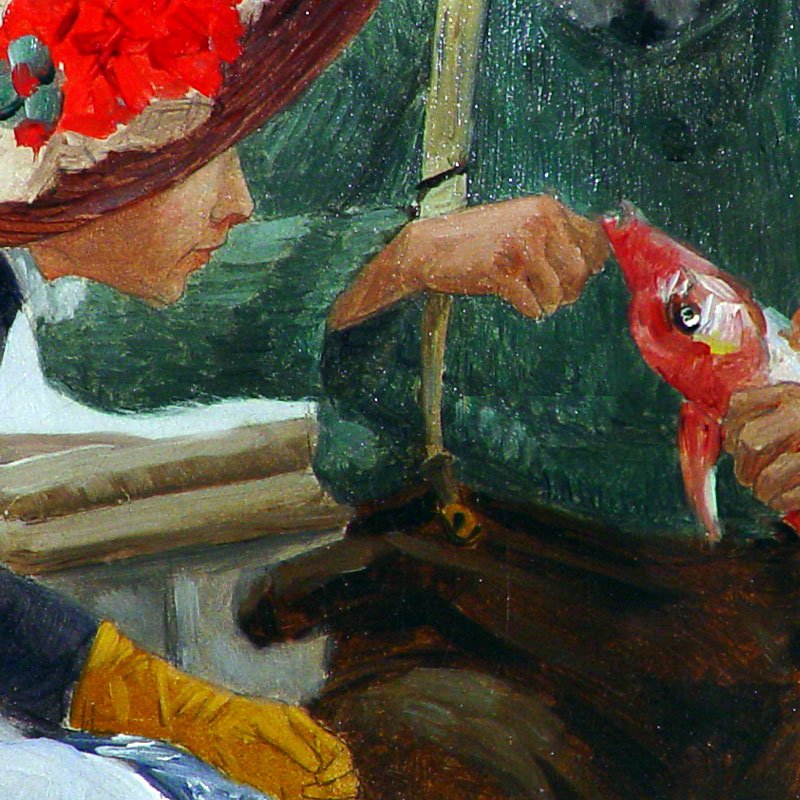 Detail of a painting
