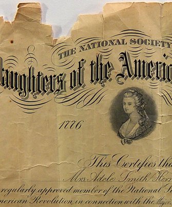 Daughters of the American Revolution before treatment