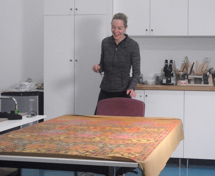 Artists and Conservators: Amanda Salzman reviewing our work