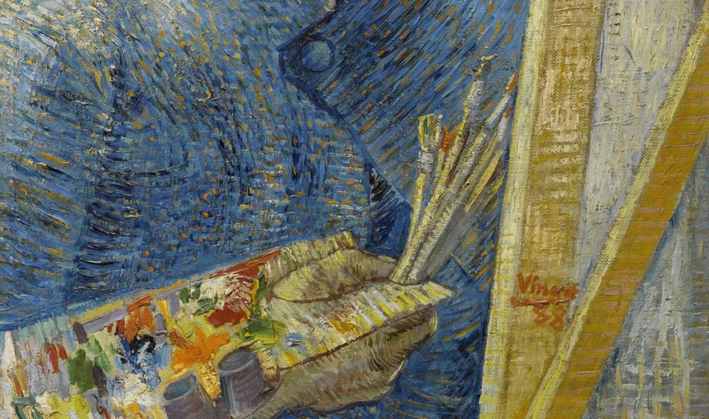 Vincent Van Gogh Selfportrait as a painter 1887.