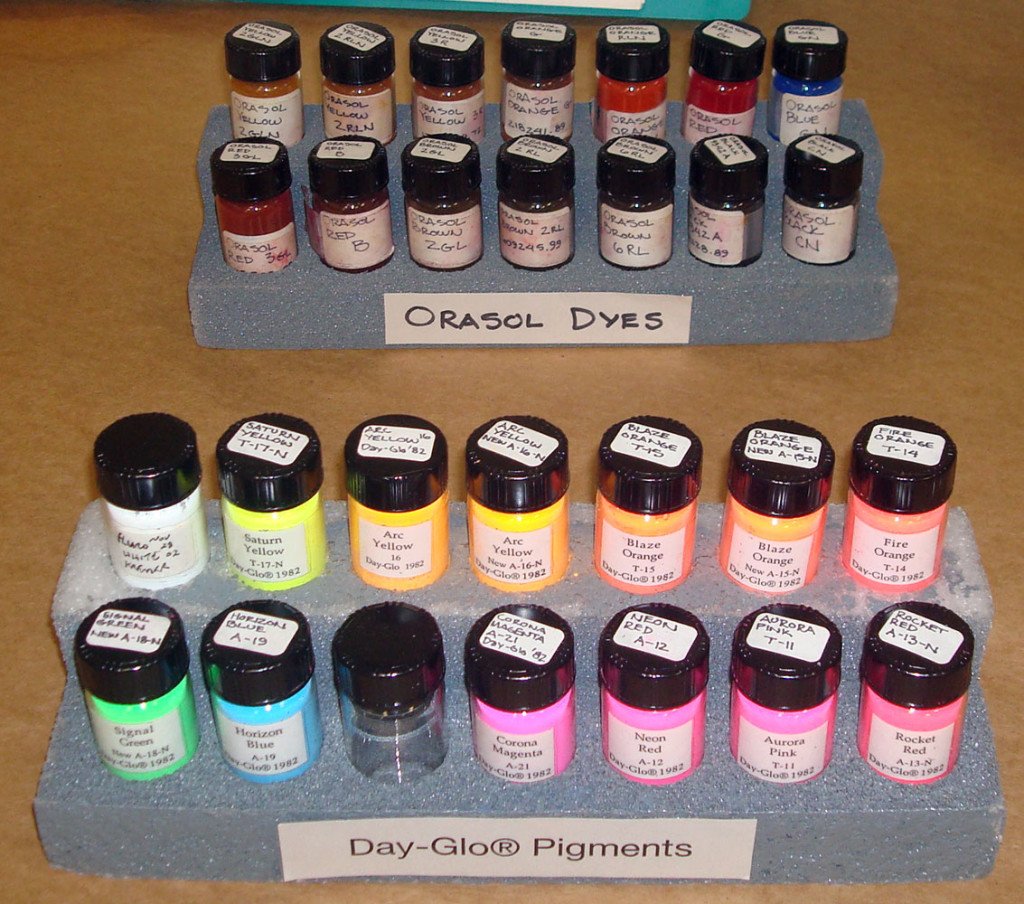 Day-Glo Pigments and Orasol Dyes