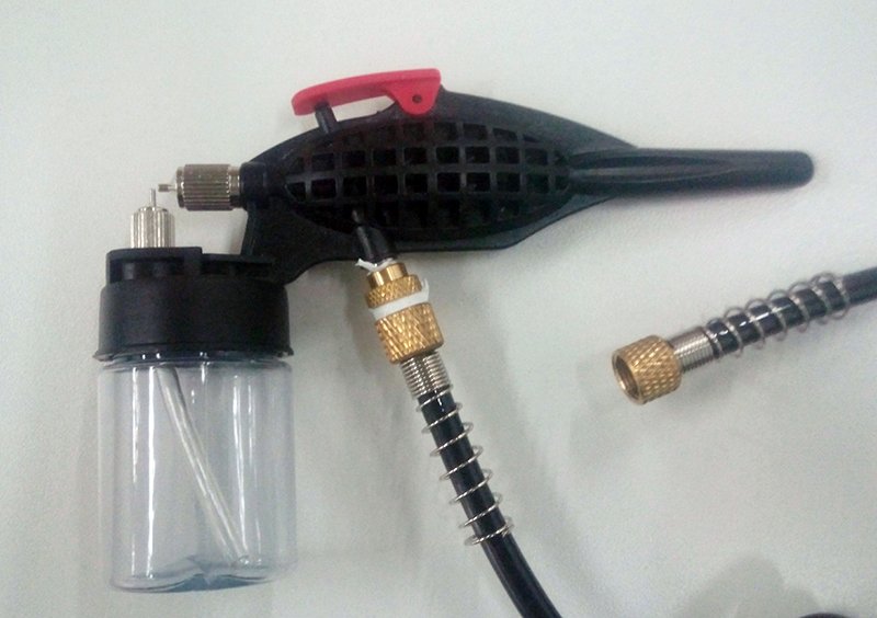 Inpainting with airbrush